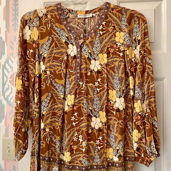 🌺🎉HP🎉🌺 NWT Spell & The Gypsy Bianca Tunic Dress - Picture 9 of 15